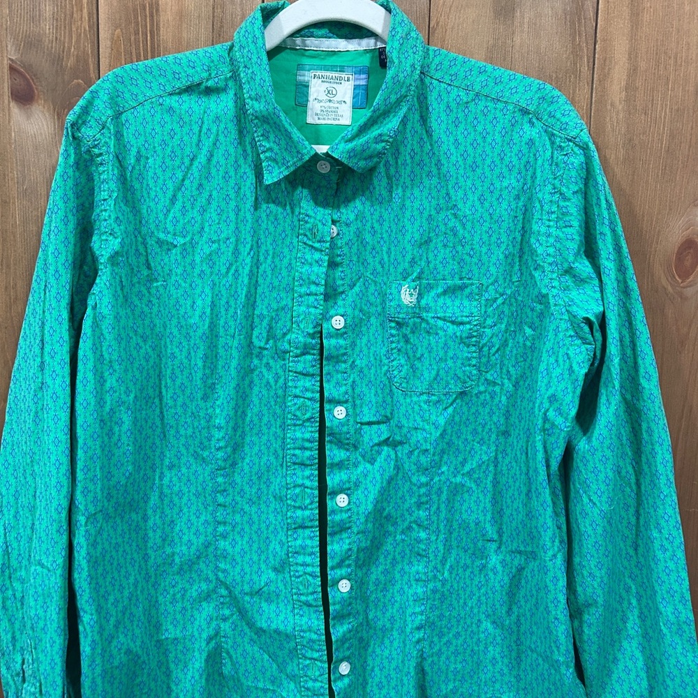 Women’s Western Panhandle Teal Button-Down Shirt